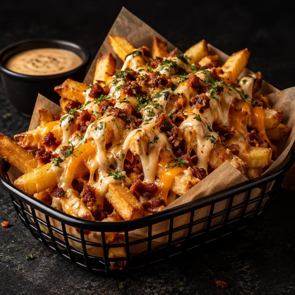 Loaded fries at TnT's Solapur